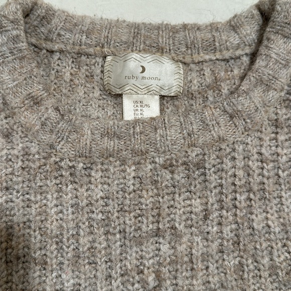 Sweater with distressing. Has a slight crop to it. Well loved with lots of life. - Picture 3 of 3